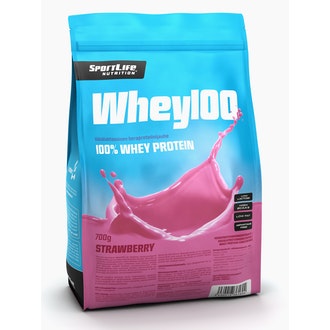 SportLife Nutrition Whey100 700g mansikka