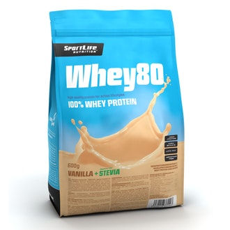 Whey80 600g Vanilla Ice Cream stevia