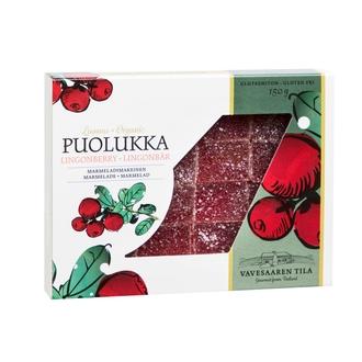 Vavesaaren Tila 150G Luomu Puolukka Marmeladimakeinen