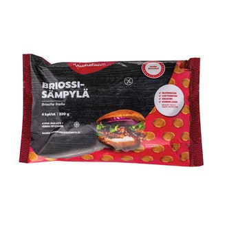 Vuohelan gluteeniton Briossisämpylä 4kpl/320g kypsäpakaste