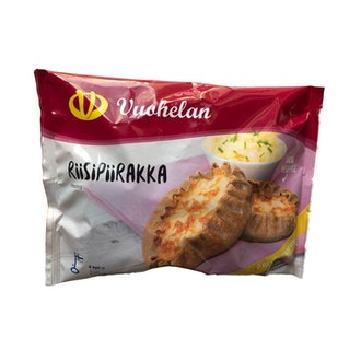 Vuohelan Gluteeniton Riisipiirakka 4/220G Pakaste