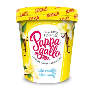 Pappagallo aito vanilja jäätelö 500 ml l