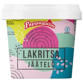Pappagallo Lakritsijäätelö 0,5 l
