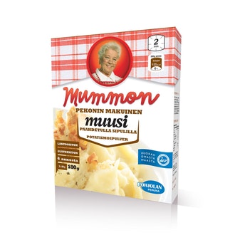 Mummon muusi pekonin makuinen perunamuusijauhe paahdetulla sipulilla 180g