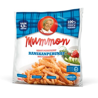 Mummon poimutetut ranskanperunat 750 g, pakaste