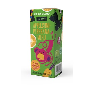 Raikastamo Luomu Appelsiini-Porkkanapillimehu 200ml