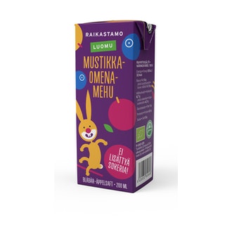Raikastamo Luomu Mustikka-Omena pillimehu 200ml