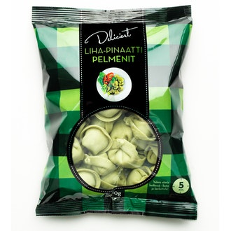 Deliciest liha-pinaatti pelmenit 400g pakaste