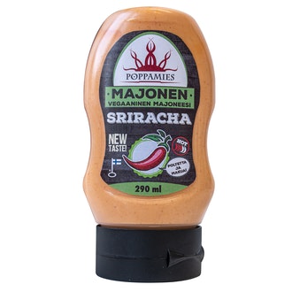 Poppamies Majonen Sriracha vegaaninen majoneesi 290ml