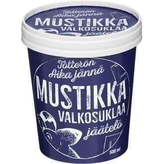 Tötterö 500Ml Mustikkajäätelö Valkosuklaakastikkeella