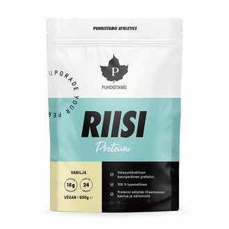 Puhdistamo Athletics Riisiproteiini Vanilja 600g