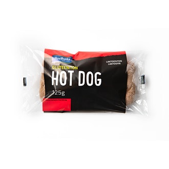 Hoviruoka hot dog 125g gluteeniton