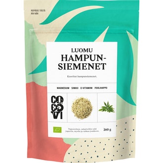 Cocovi Kuoritut Hampunsiemenet 260g luomu