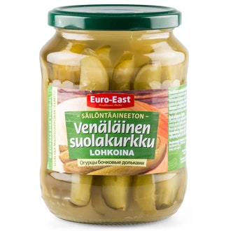 Euro-East suolakurkku lohkoina 670 g / 390 g