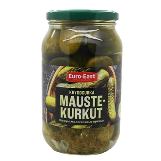 Euro-East maustekurkku 860g/460g kevyesti suolattu