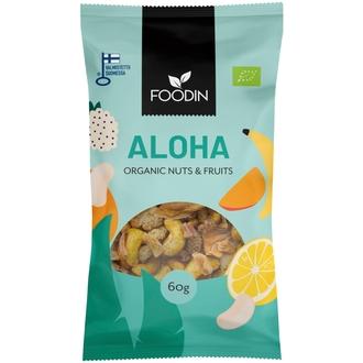 Foodin Nuts & Fruits, Aloha, luomu 60 g