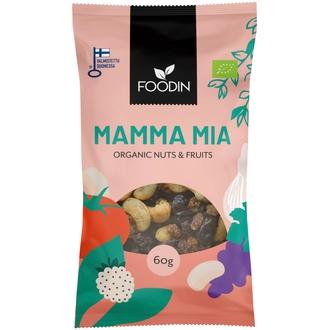 Foodin Nuts & Fruits, Mamma Mia, luomu 60 g
