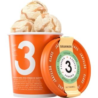 3 Kaveria Vegaaninen Suolakinuski jäätelö 500ml/400g