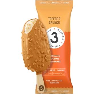 3 Kaveria Toffee & Crunch jäätelöpuikko 110ml/80g