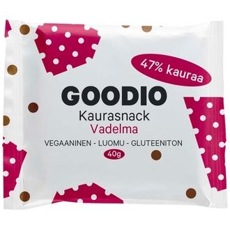 Goodio 40g Luomu Oat Bites Snack Bar Vadelma