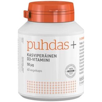 Puhdas+ Kasviperäinen D3-Vitamiini 50Μg 17G/60Kaps