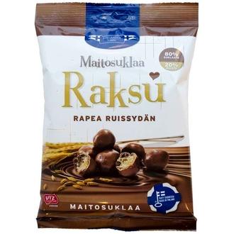 Fc Raksu Maitosuklaa 150G Utz Maitosuklaalla Kuorrutettuja Ruispuffeja