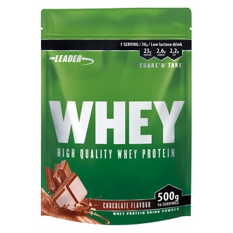 Leader whey heraproteiinijauhe 500g suklaa