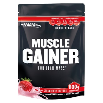 Leader Muscle Gainer mansikka 800g