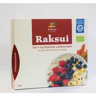 Rainingon Luomutila Raksui gluteeniton luomukvinoa 170g