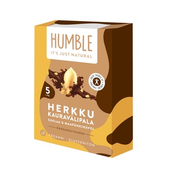 HUMBLE HERKKU Kauravälipala Suklaa & Maapähkinävoi 5x30g