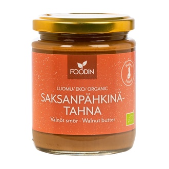 Foodin Luomu saksanpähkinätahna 250g
