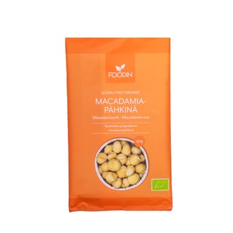 Foodin macadamiapähkinä luomu 150g