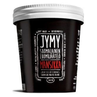 Jymy Luomujäätelö 500ml Mansikka