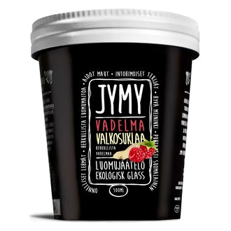 Jymy luomujäätelö 500ml vadelma-valkosuklaa