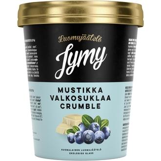 Jymy Luomujäätelö Mustikka-Valkosuklaa 500Ml
