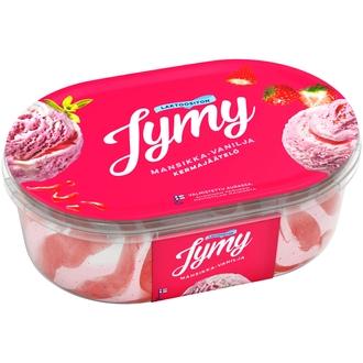 Jymy Mansikka-Vanilja laktoositon kermajäätelö 900ml