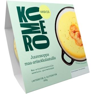 Komero Juuressoppa Maa-artisokkalastuilla