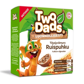 TwoDads täysjyvä ruispuhku 325g