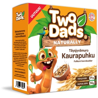 TwoDads täysjyvä kaurapuhku 375g