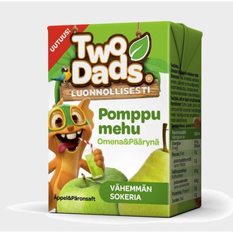 TwoDads Pomppumehu omena-päärynä 2dl