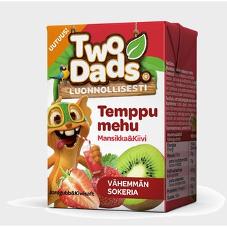 TwoDads Temppumehu mansikka-kiivi 2dl