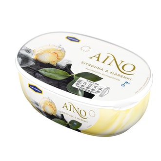 Aino 525g/0,9L Sitruuna & Marenki laktoositon kermajäätelö