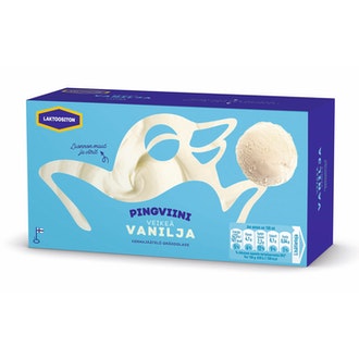 Pingviini Vanilja Laktoositon kermajäätelö kotipakkaus 1L/505g