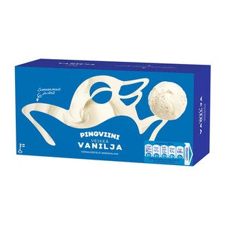 Pingviini Vanilja kermajäätelö kotipakkaus 1L/495g