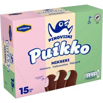 Pingviini Puikko laktoositon kermajäätelöpuikkolajitelma monipakkaus Mikseri 15x32g