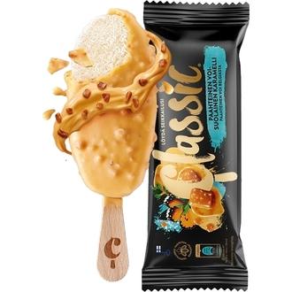 Classic Paahteinen Voi-Suolainen Karamelli kermajäätelöpuikko 64g/90ml