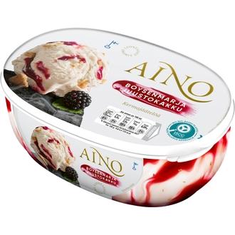 Aino Boysenmarjajuustokakku kermajäätelö kotipakkaus 500g/900mlL