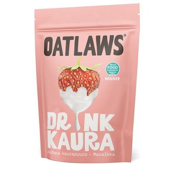 Oatlaws Drink Kaura Juotava kaurapuuro 400g mansikka