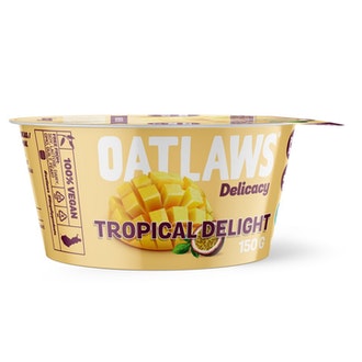 Oatlaws Delicacy Tropical Delight kaurapohjainen vanukas 150g