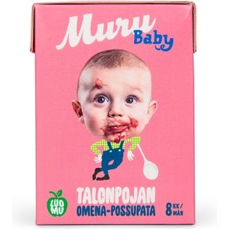 Muru Baby Talonpojan Omena-Possupata Alk. 8 Kk Luomulastenateria 180G
